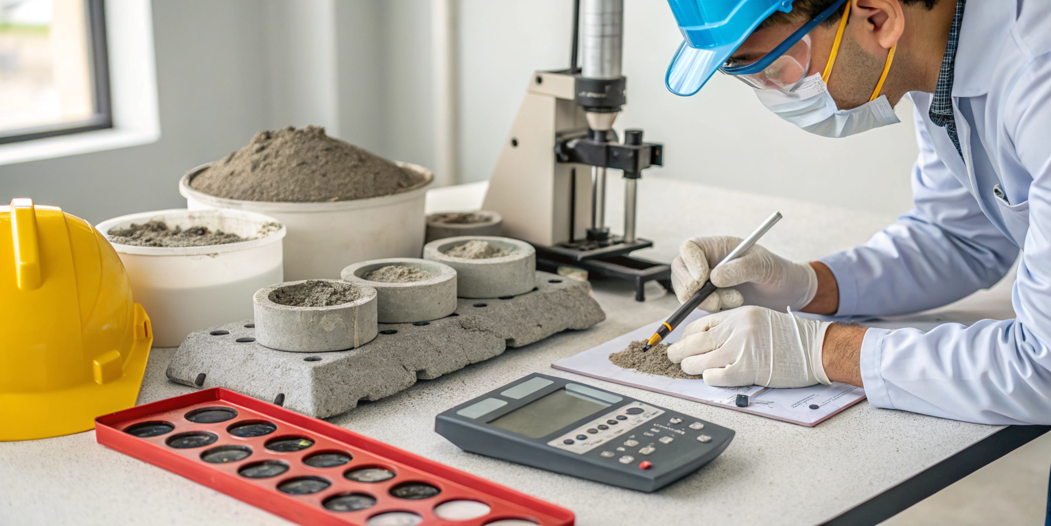 فحص الاسمنت